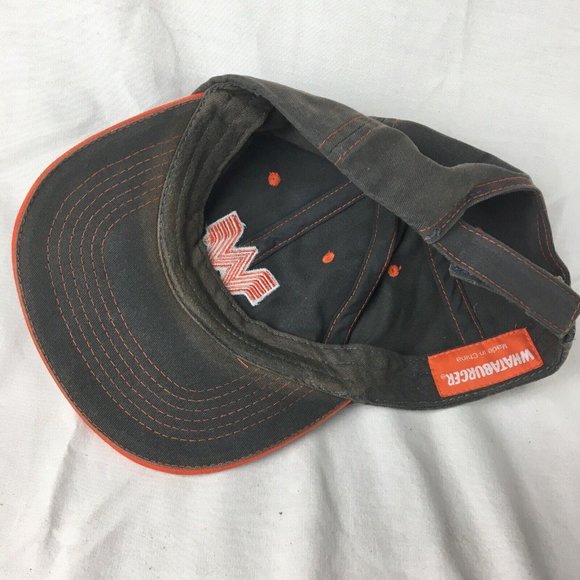 Whataburger Employee Hat Embroidered Logo Fast Food Restaurant Brand Crew Gray - Picture 6 of 7